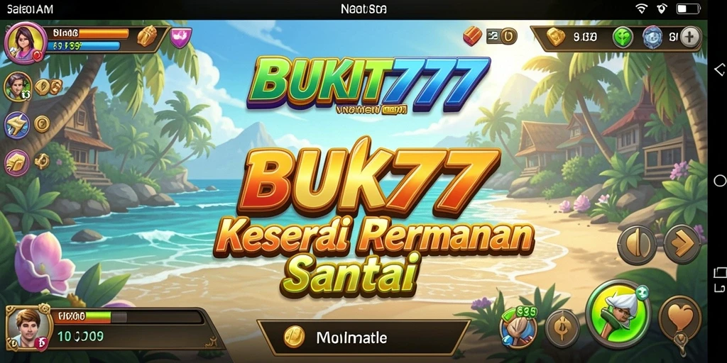 Tampilan menarik gameplay Casual BUKIT777 yang penuh warna.