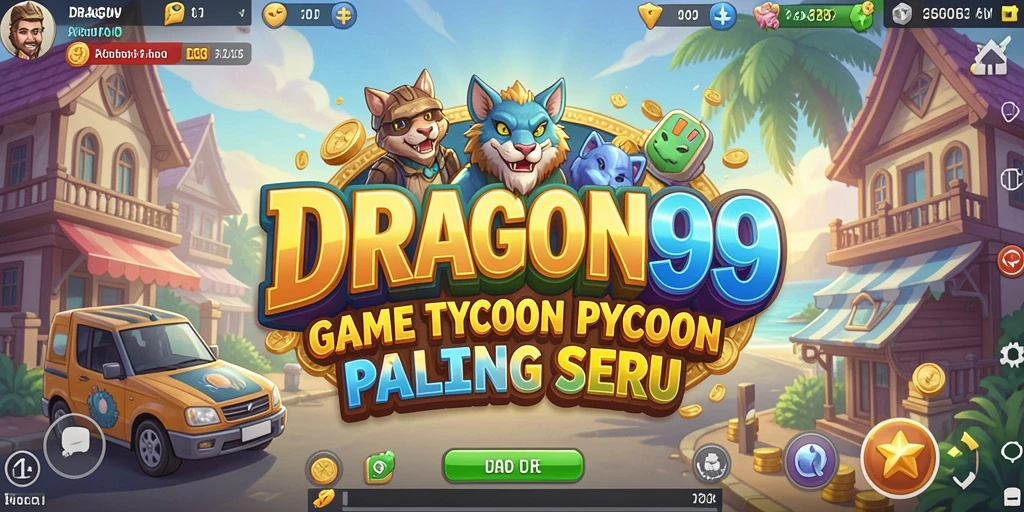 Tangkapan layar game DRAGON99 yang menunjukkan pengelolaan bisnis yang intens.