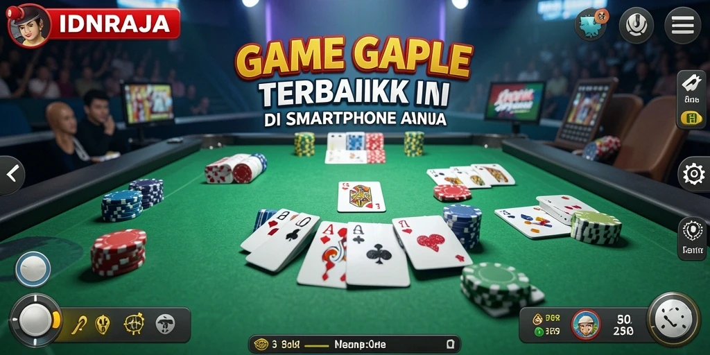 Tampilan seru gameplay Gaple di IDNRAJA.