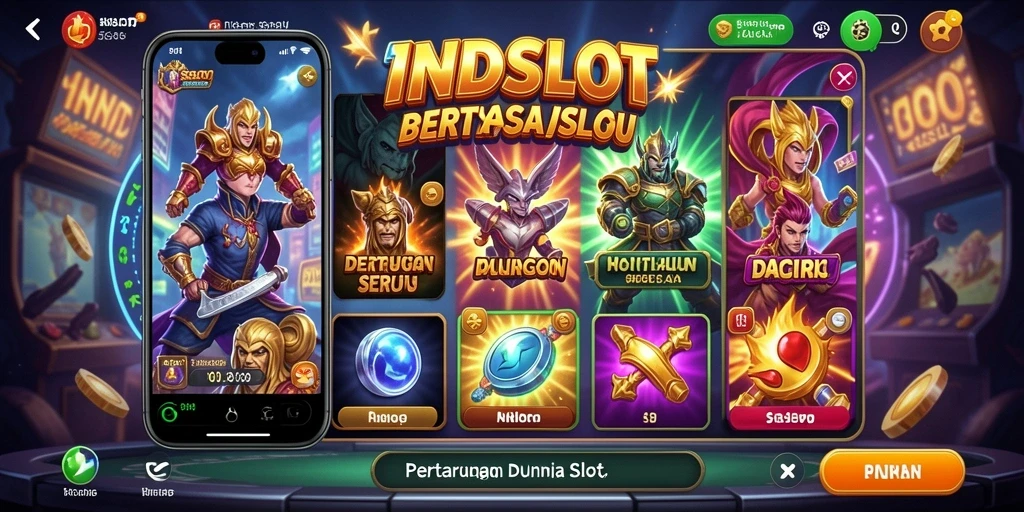Tampilan gameplay INDSLOT yang mendebarkan dengan aksi Fighting yang penuh semangat.