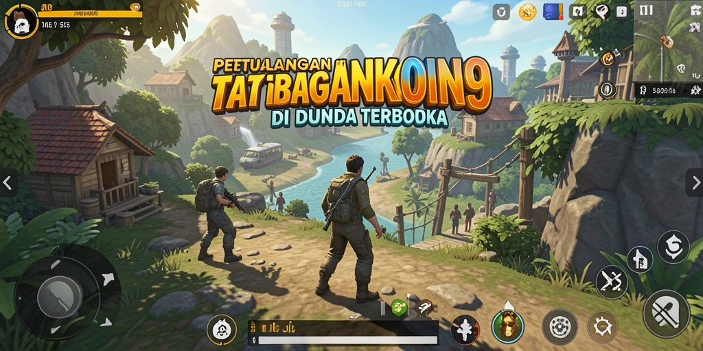 Tangkapan layar gameplay JURAGANKOIN99 menampilkan eksplorasi dunia terbuka.