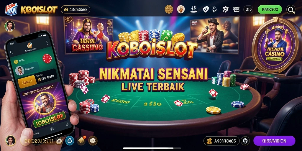 Tampilan gameplay seru dan interaktif di KOBOISLOT Live Casino.