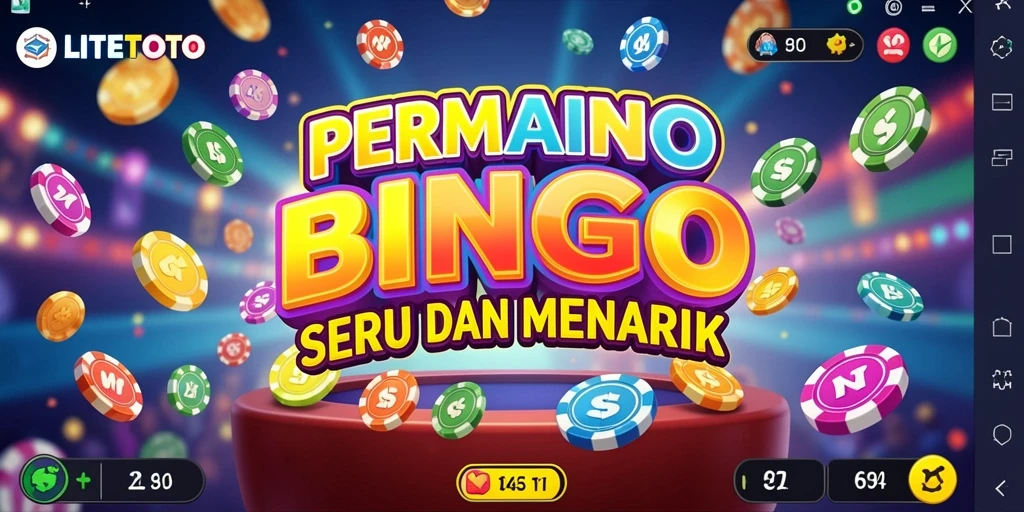 Screenshot gameplay LITETOTO menampilkan momen seru dalam permainan Bingo.