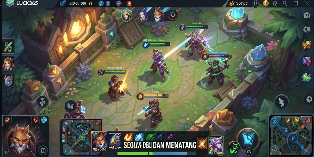 Gameplay seru di LUCK365 dengan grafis menawan dan karakter unik.