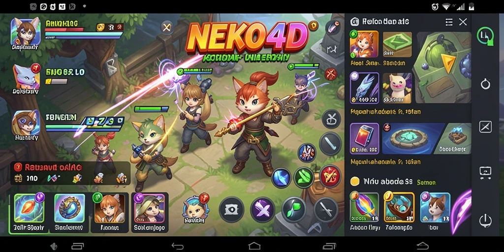 Tampilan utama NEKO4D yang menunjukkan antarmuka pengguna yang intuitif.