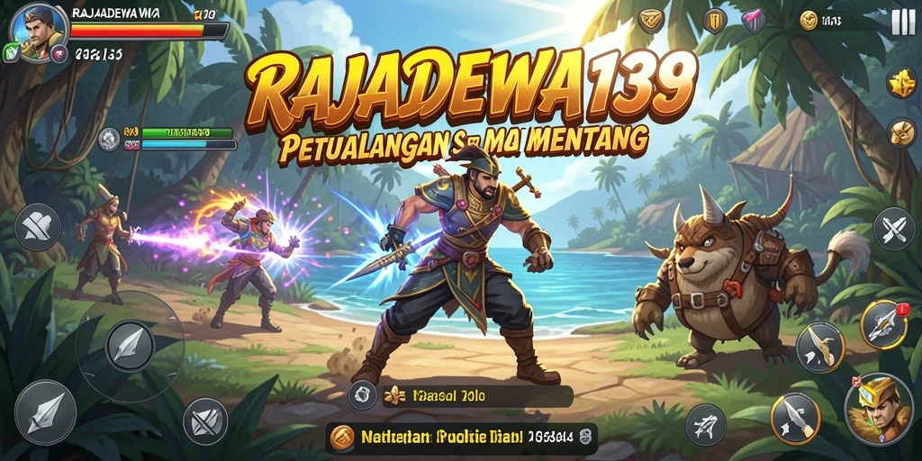 Tampilan gameplay RAJADEWA138 yang penuh petualangan seru.