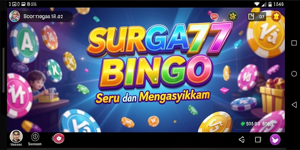 Screenshot utama SURGA77 menampilkan gameplay Bingo yang seru.