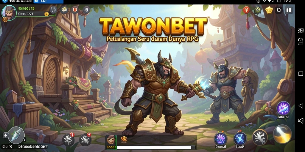 Tampilan menarik dari gameplay RPG TAWONBET dengan petualangan seru.